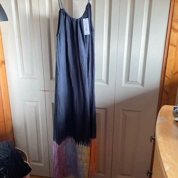 Michael Stars NWT Naomi Sleeveless Drawstring Neckline 100% cotton Maxi Dress XS - Picture 6 of 17